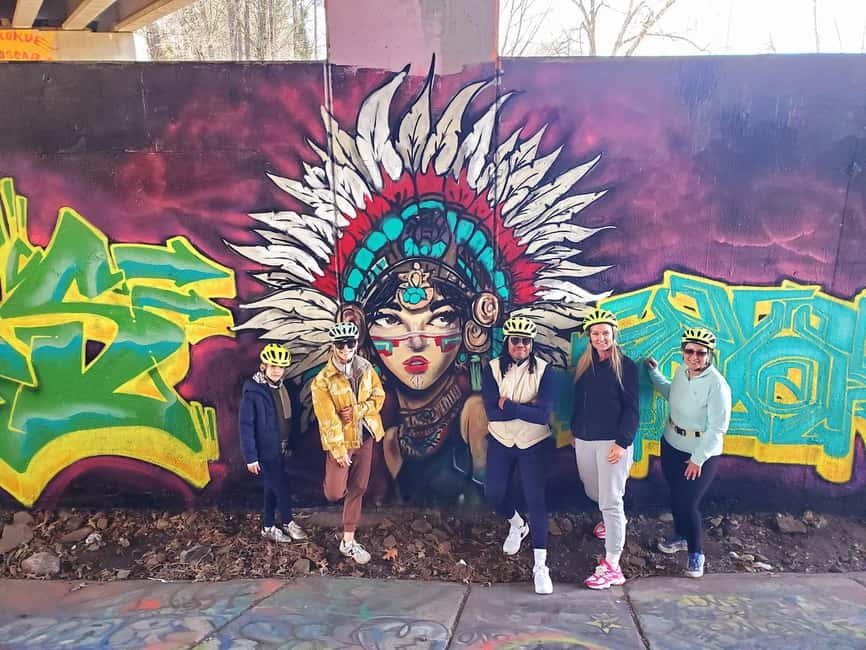 Atlanta: Street Art & Mural Bike Tour - Cabbagetown: smaller streets, different textures