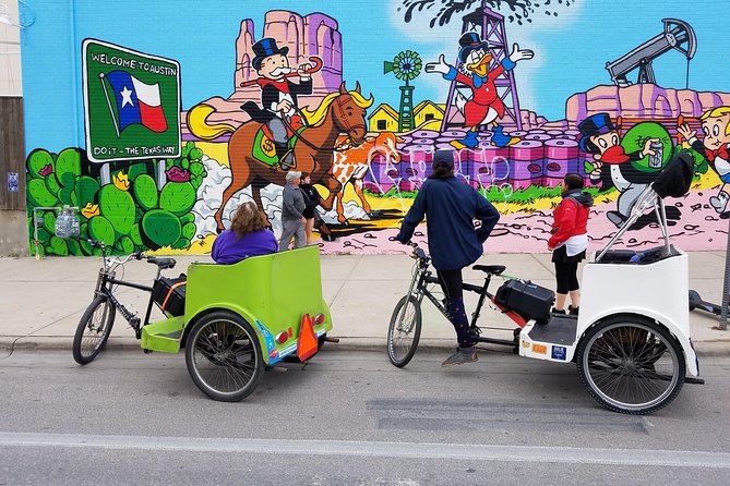 Austin Mural Selfie Tour by Pedicab - Why a pedicab works well in Austin