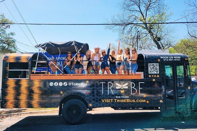 Austin Murals & Mimosas Roofless Party Bus Tour - South Congress: murals, shops, and a famous music address