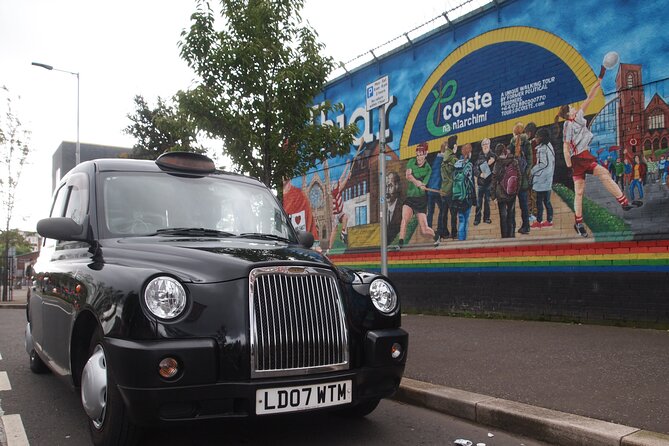 Black Taxi Mural "Tour Like A Local" - Starting with the Bobby Sands Mural and Falls Road