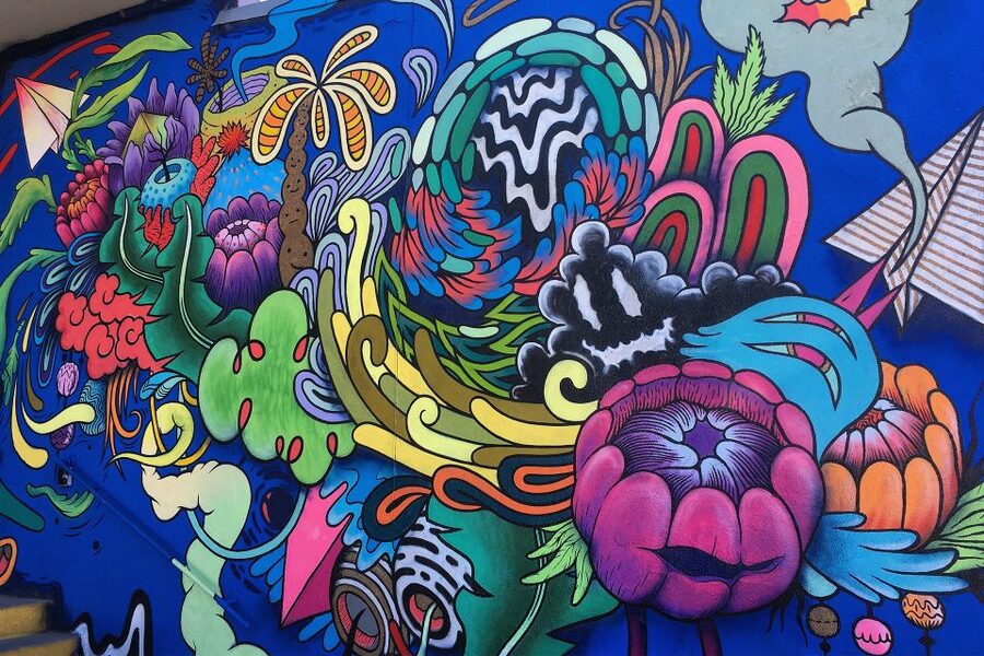 Denver: Street Art, Murals, and Graffiti Walking Tour - Denver Central Market and the local stop