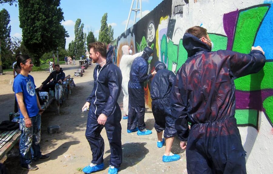 Graffitiworkshop Berlin - Starting at Mauerpark beside Cafe Mauersegler