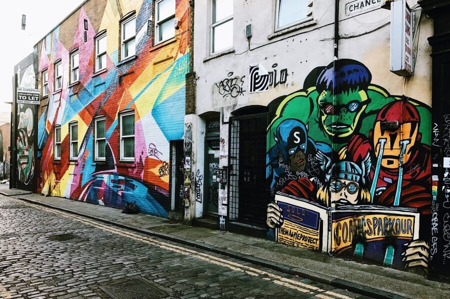 London East End - Guided Walking Tour 12 guests 2,5h - High Street and the Shoreditch finish