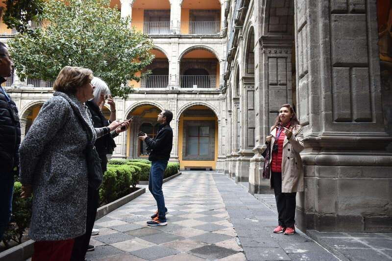 Mexico City: Murals at the Museum of San Ildefonso - The building, stairways, and physical demands