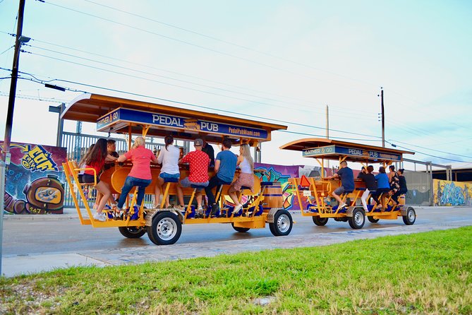 Miami Pedal Pub: Arts District Party Bike Pub Crawl - Why Wynwood works so well on a pedal pub
