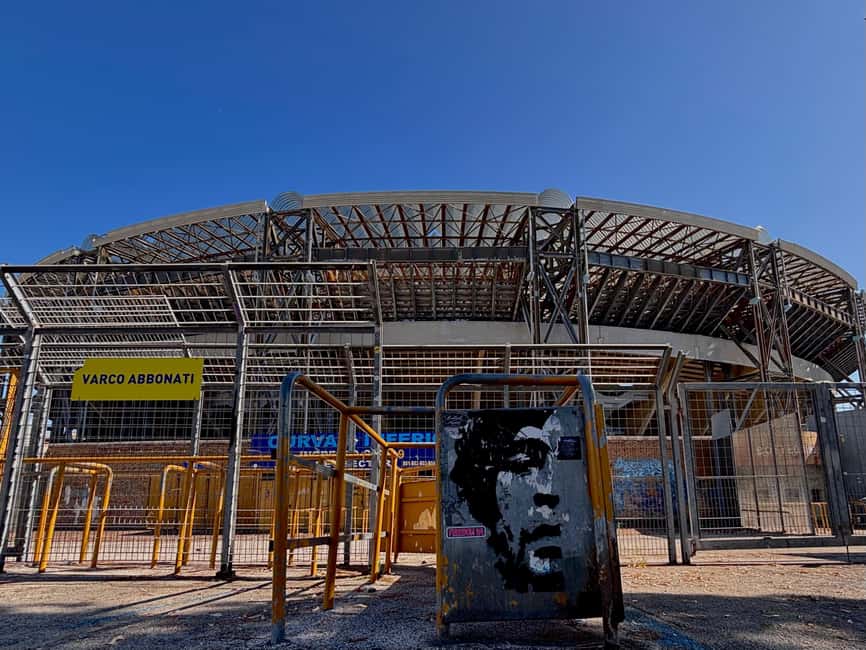 Naples: Football Tour with Maradona Stadium & Mural - Seeing the Diego Armando Maradona Stadium from outside