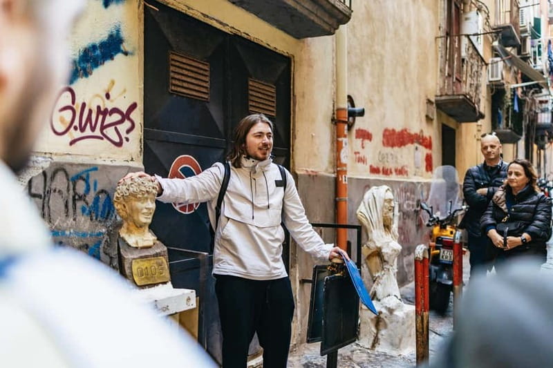 Naples: Spanish Quarters Folk Street Art w/ Sweets Tasting - The Maradona mural and Neapolitan football faith