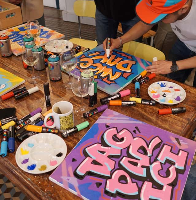 Paris: Graffiti on Canvas Workshop at an Art Studio - How the price compares with a typical Paris souvenir
