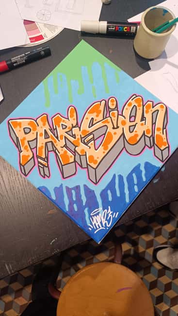 Paris: Graffiti on Canvas Workshop at an Art Studio - Language, access, and flexible booking
