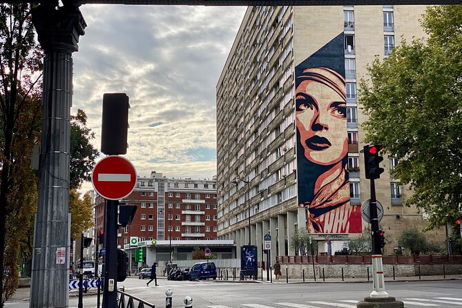 Paris Street Art, smartphone audioguided tour - Boulevard Vincent Auriol, the main mural stretch