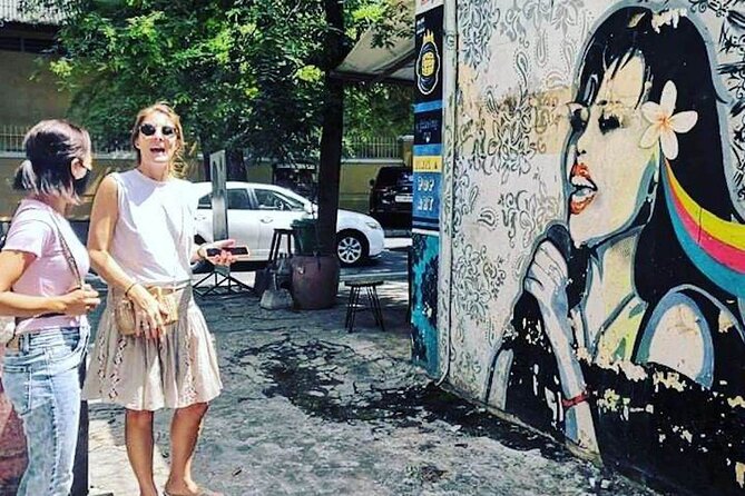 Phnom Penh's Morning Market and Street Art Tour by Tuk tuk - Near the Independence Monument: art in a back alley