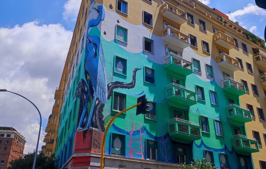 Rome: Ostiense Graffiti and Modern Street Art Walking Tour - Reading the old factories and new businesses