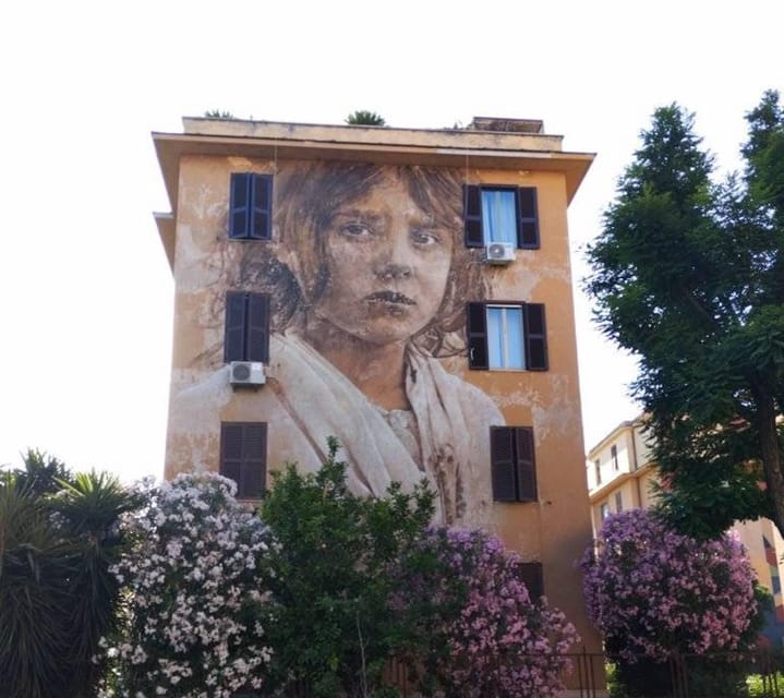 Rome street art tour: off the beaten path with a local guide - The return route through more murals