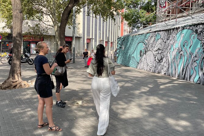 Street Art, Sculptures & Crime Stories Walking Tour – Barcelona - El Raval: murals with something to say