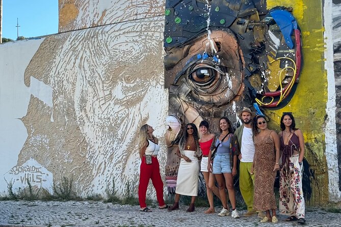 Street Art Tour by Tuk Tuk Joy - Shepard Fairey and Vhils in Graça