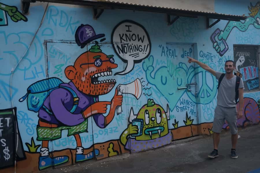 Tel Aviv: Street Art and Graffiti Tour - HaMesila Park: art along a public corridor