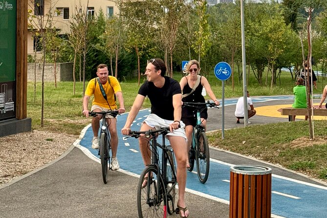 Tirana Mural Bike Tour: Street Art, Culture & Photography Stops - FAB Gallery and the upside-down bunker