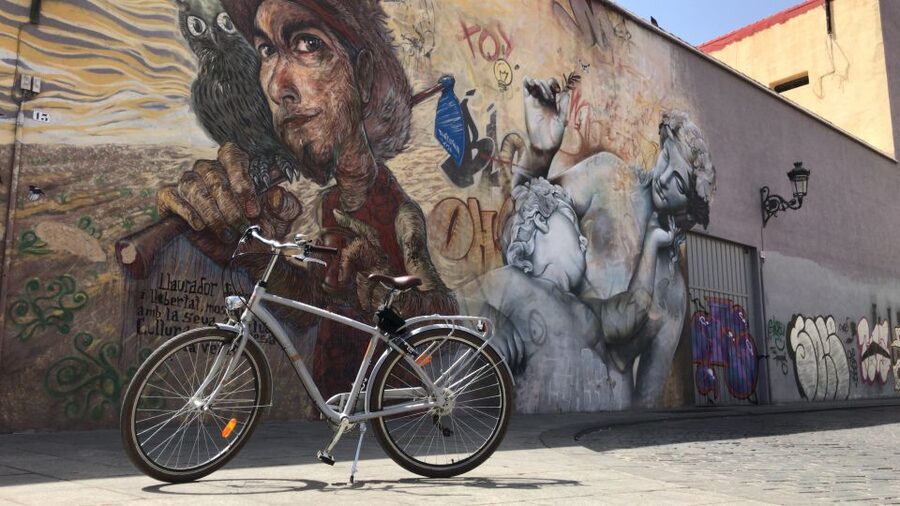 Valencia: Street Art Tour on Bicycle, E-Bike or E-Step - Riding through the alleys and squares