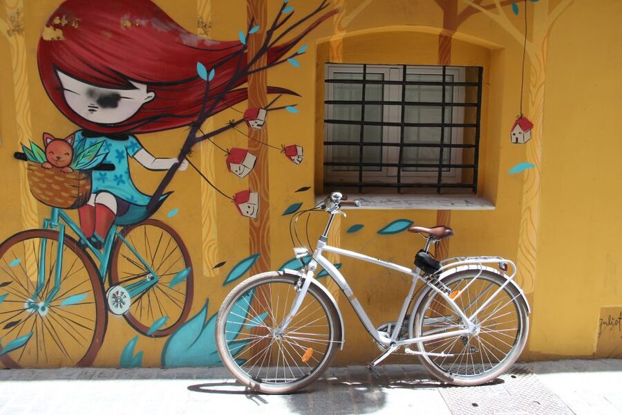 Valencia: Street Art Tour on Bicycle, E-Bike or E-Step - The Great Flood of 1957 gives the route a starting point