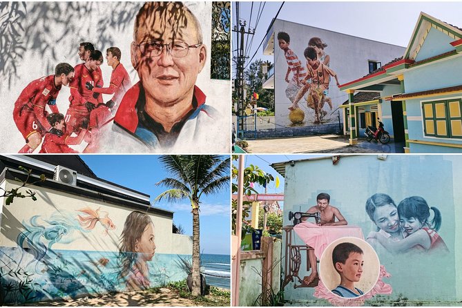 Visiting Tam Thanh mural village - Mother Thu monument - The ride from Hoi An Market to Tam Thanh