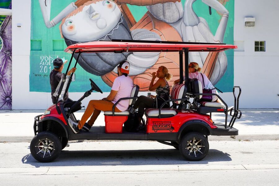 Wynwood Art District 1-Hour Wynwood Buggies Street Art Tour - The warehouse and the art behind the public walls